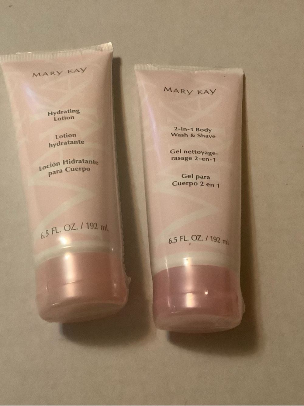 Mary Kay Lot of 2 Hydrating Lotion Body Wash and Shave New 6.5 fl Oz New